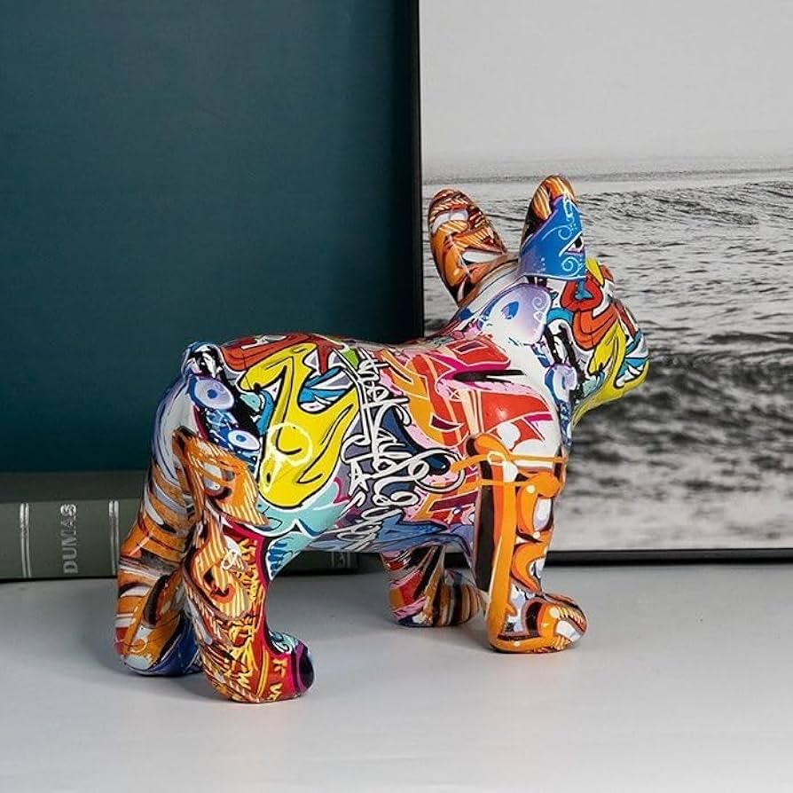 ブルドッグ 犬 オブジェ 置物 インテリア 雑貨 アート Amazon.co.jp: 【Russel】フレンチブルドッグ オブジェ 置 物 カラフル